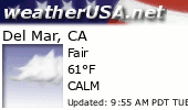 Click for Forecast for Del Mar, California from weatherUSA.net